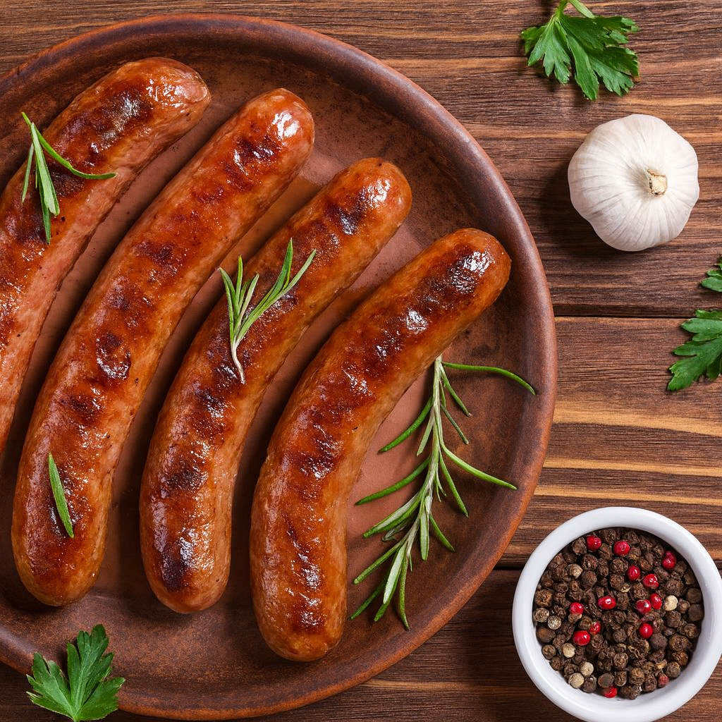 Rosemary Lamb Sausages - a pork-free Mediterranean classic.