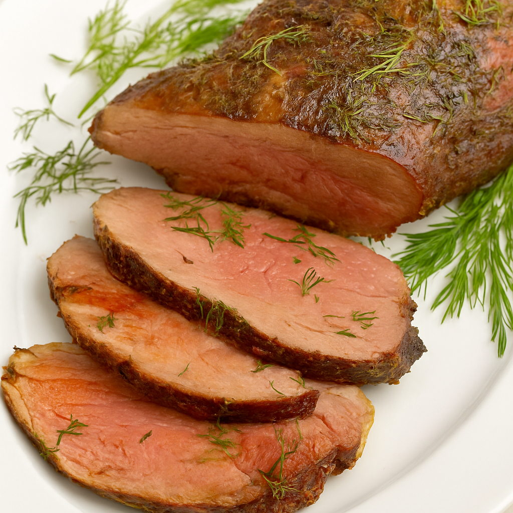 Smoked Fennel Lamb Ham - Fennel-seasoned, slow-smoked to perfection.