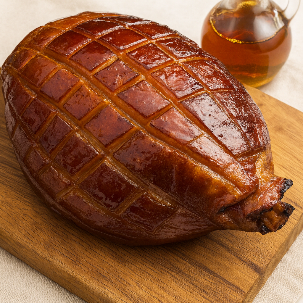 Smoked Maple Lamb Ham - maple-glazed for smoky sweetness.